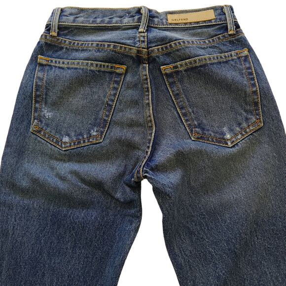 GRLFRND Karolina distressed skinny leg high rise jeans Close To You Sz 23 P NEW - Picture 5 of 8